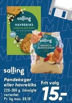 Bilka SALLING Pandekager eller havrekiks tilbud