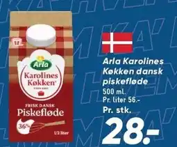 Bilka Arla Karolines Køkken dansk piskefløde tilbud