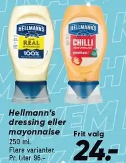Bilka Hellmann's dressing eller mayonnaise tilbud