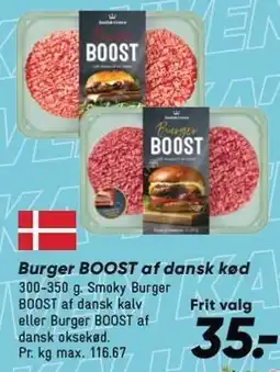 Bilka DANISH CROWN Burger BOOST af dansk kød tilbud