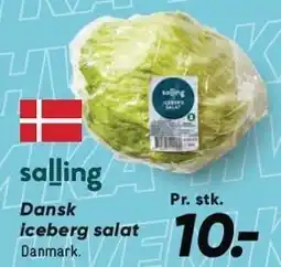 Bilka SALLING Dansk iceberg salat tilbud