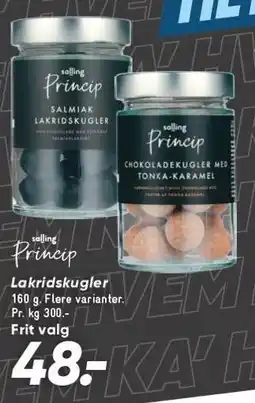 Bilka PRINCIP Lakridskugler tilbud