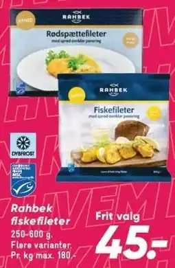 Bilka Rahbek fiskefileter tilbud