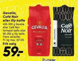Bilka Gevalia, Café Noir eller Illy kaffe tilbud