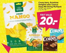 Bilka Corny bars, Sunshine Delights eller Castus Keep Me Going Multipak tilbud