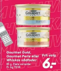 Bilka Gourmet Gold, Gourmet Perle eller Whiskas vådfoder tilbud