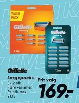 Bilka GILLETTE Largepacks tilbud