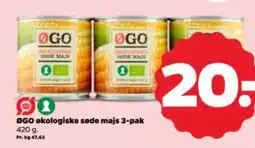 Netto OGO økologiske søde majs 3-pak tilbud