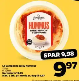 Netto La Campagna spicy hummus tilbud
