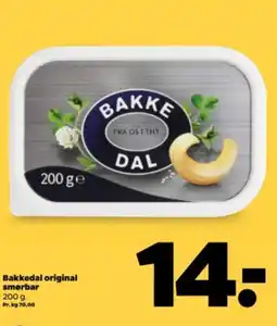 Netto Bakkedal original smørbar tilbud