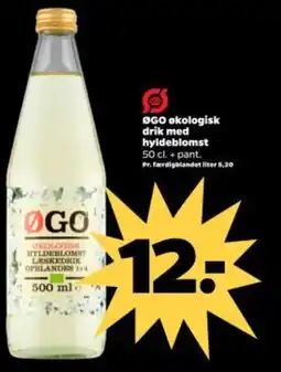 Netto ØGO økologisk drik med hyldeblomst tilbud