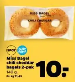 MISS BAGEL hili cheddar bagels 2-pak