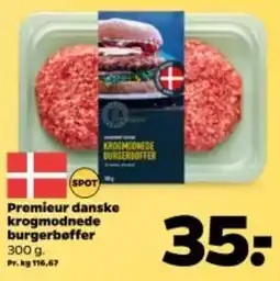 Netto Premieur danske krogmodnede burgerbøffer tilbud