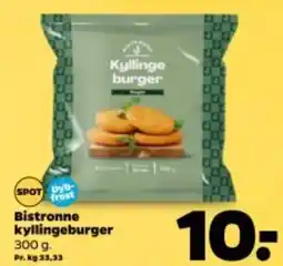 Netto Bistronne kyllingeburger tilbud
