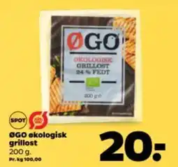 Netto ØGO økologisk grillost tilbud