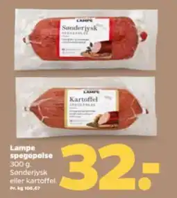 Netto LAMPE spegepølse tilbud