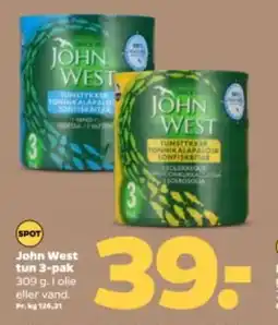 Netto JOHN WEST tun 3-pak tilbud