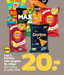 Netto LAY'S Doritos eller Bugles XL chips tilbud