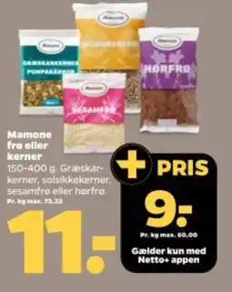Netto Mamone fro eller kerner tilbud