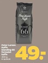 Netto Peter Larsen Kaffe blanding 66 formalet kaffe tilbud