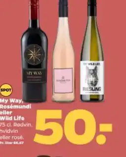 Netto My Way, Rosemundi eller Wild Life tilbud