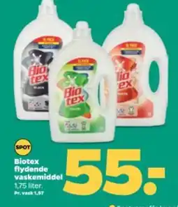 Netto BIOTEX flydende vaskemiddel tilbud