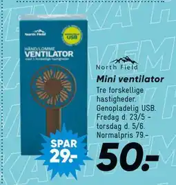 Bilka Mini ventilator tilbud