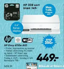 Bilka HP Envy 6110e AIO tilbud