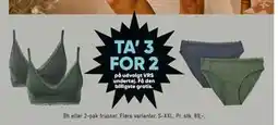 Bilka TA’ 3 FOR 2 på udvalgt VRS undertøj tilbud
