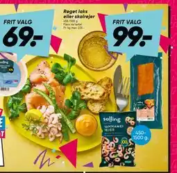 Bilka Røget laks eller skalrejer tilbud