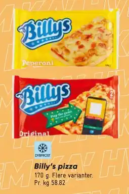 Bilka Billy’s pizza tilbud