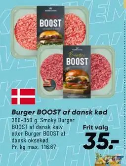 Bilka Burger BOOST af dansk kød tilbud