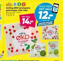 Bilka Salling ØKO økologiske grøntsager eller bær tilbud