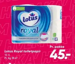 Bilka Lotus Royal toiletpapir tilbud
