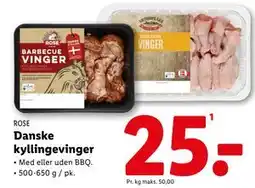 Lidl Danske kyllingevinger tilbud