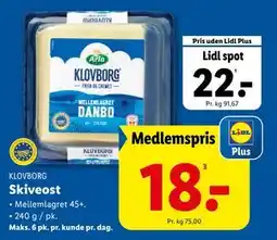 Lidl Skiveost tilbud