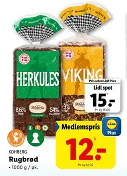 Lidl Rugbrød tilbud