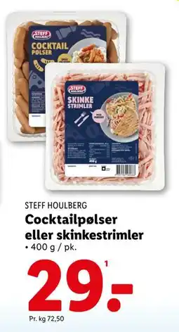 Lidl Cocktailpølser eller skinkestrimler tilbud