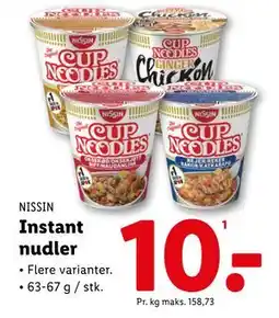Lidl Instant nudler tilbud