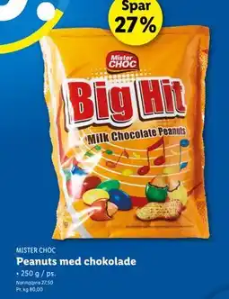 Lidl Peanuts med chokolade tilbud