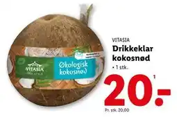 Lidl Drikkeklar kokosnød tilbud