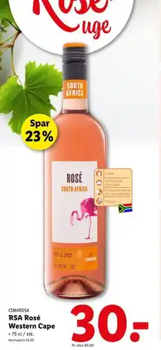 Lidl RSA Rosé Western Cape tilbud