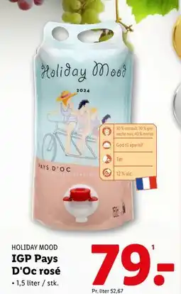Lidl IGP Pays D'Oc rosé tilbud