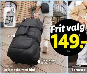 Lidl Rejsetaske med hjul tilbud