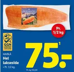 Lidl Hel lakseside tilbud