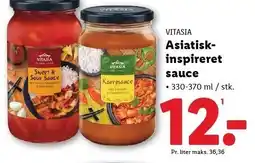 Lidl VITASIA Asiatiskinspireret sauce tilbud