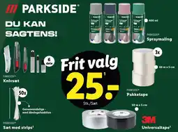 Lidl Knivsæt, Sæt med strips, Spraymaling, Pakketape eller Universaltape tilbud