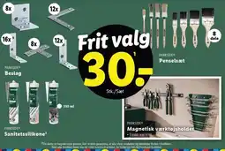 Lidl Beslag, Penselsæt, Sanitetssilikone eller Magnetisk værktøjsholder tilbud