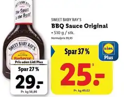 Lidl BBQ Sauce Original tilbud