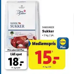 Lidl Sukker tilbud